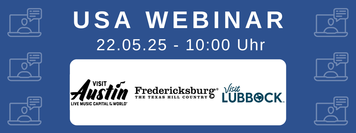 USA-Webinar Texas Special: Visit Austin, Visit Fredericksburg & Visit Lubbock
