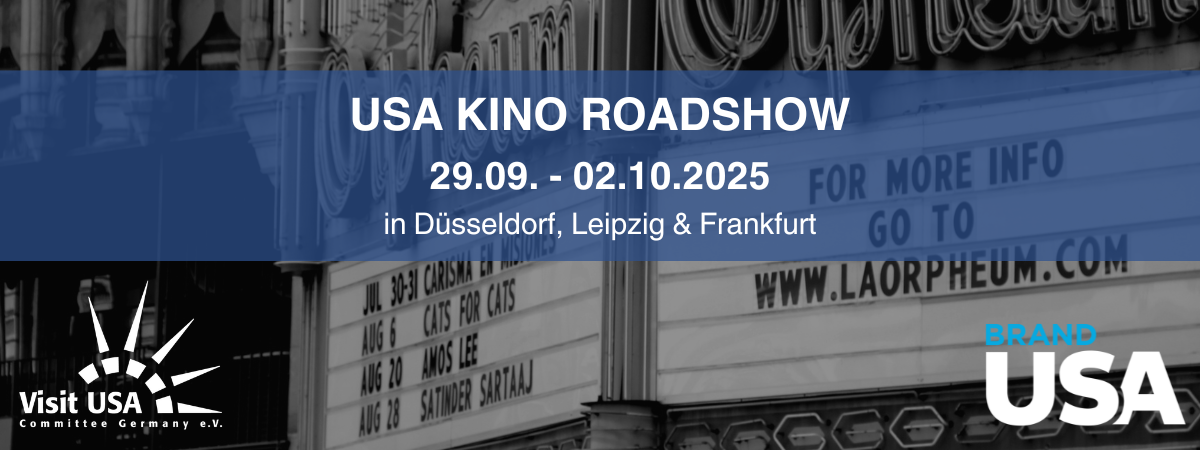 USA Kino-Roadshow vom 29. September bis 2. Oktober 2025