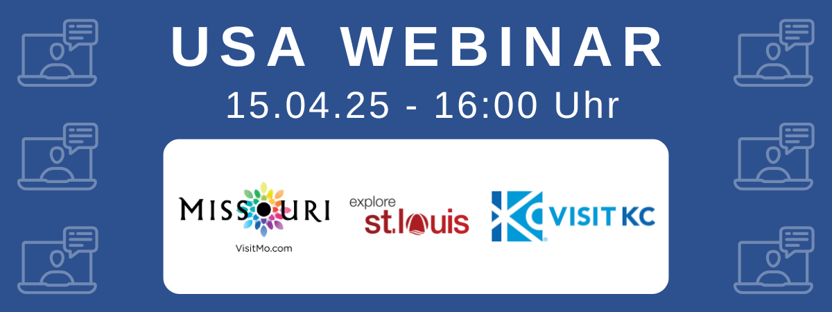 USA-Webinar: Visit Missouri, Explore St. Louis & Visit Kansas City am 15. April um 16:00 Uhr