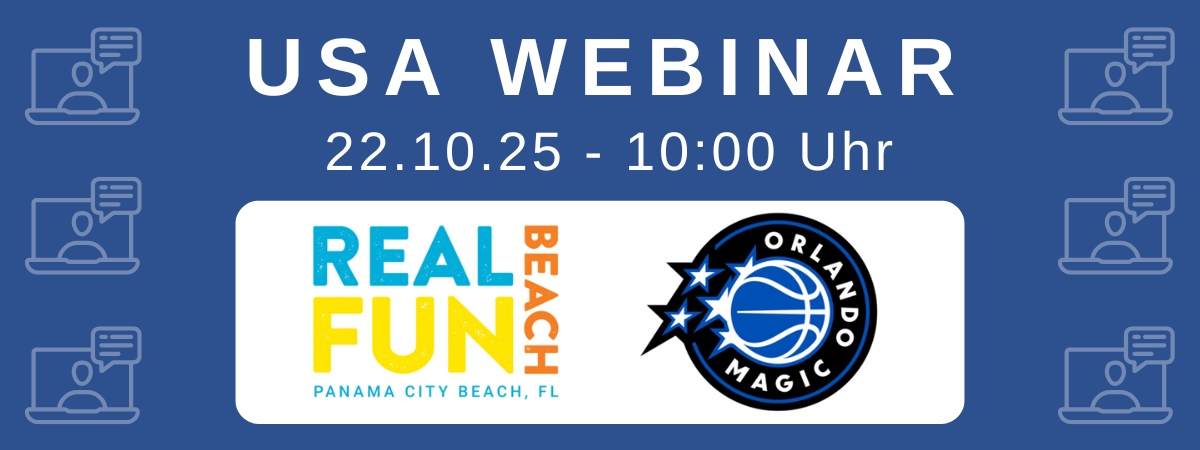 USA-Webinar: Visit Panama City Beach und Orlando Magic am 22. Oktober um 10:00 Uhr