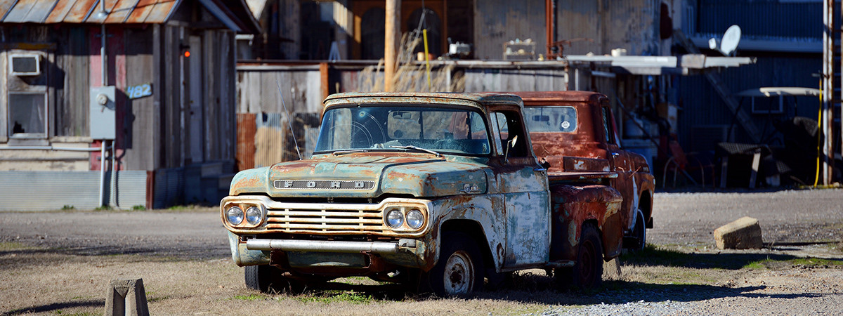 Zeichen vergangener Zeiten an der Hopson Platation in Clarksdale