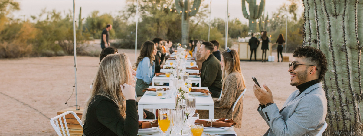 Gourmet dining in the Sonoran Desert with Cloth & Flame