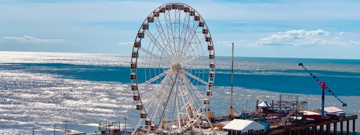 Das Riesenrad gehört zu einem der höchsten an der amerikanischen Ostküste.