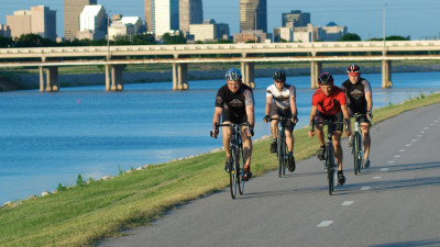 Cycling Riverside OKC  – provided by Oklahoma Tourism and Recreation Department