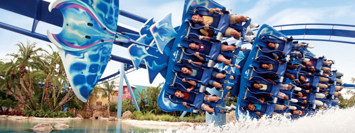 Manta® in SeaWorld Orlando  – © 2022 SeaWorld Parks & Entertainment, Inc. All Rights Reserved.