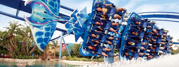 Manta® in SeaWorld Orlando  – © 2024 SeaWorld Parks & Entertainment, Inc. All Rights Reserved.