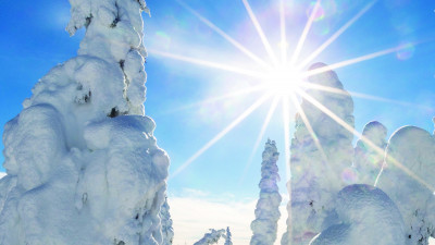 The cover of the 2023-24 Explore Fairbanks Winter Guide. Courtesy of Amy J. Johnson Photography  – Courtesy of Amy J. Johnson Photography / provided by Explore Fairbanks Alaska