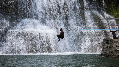 Badespaß im Robert Treman State Park  – provided by New York State Division of Tourism