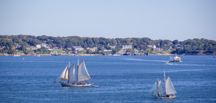 Windjammer in Casco Bay, Portland  – PC:  Serena Folding (Visit Portland)