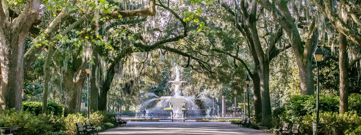 Forsyth Fountain in Savannah