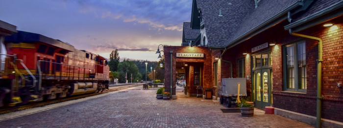 Amtrak Train Station & Flagstaff Visitor Center  – provided by Discover Flagstaff