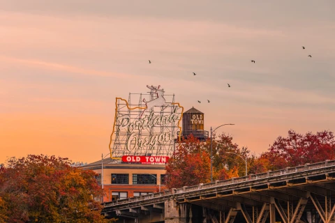 Portland Old Town Stag Sign  | Portland Old Town Stag Sign |   – Foto: Nick Wiltgen