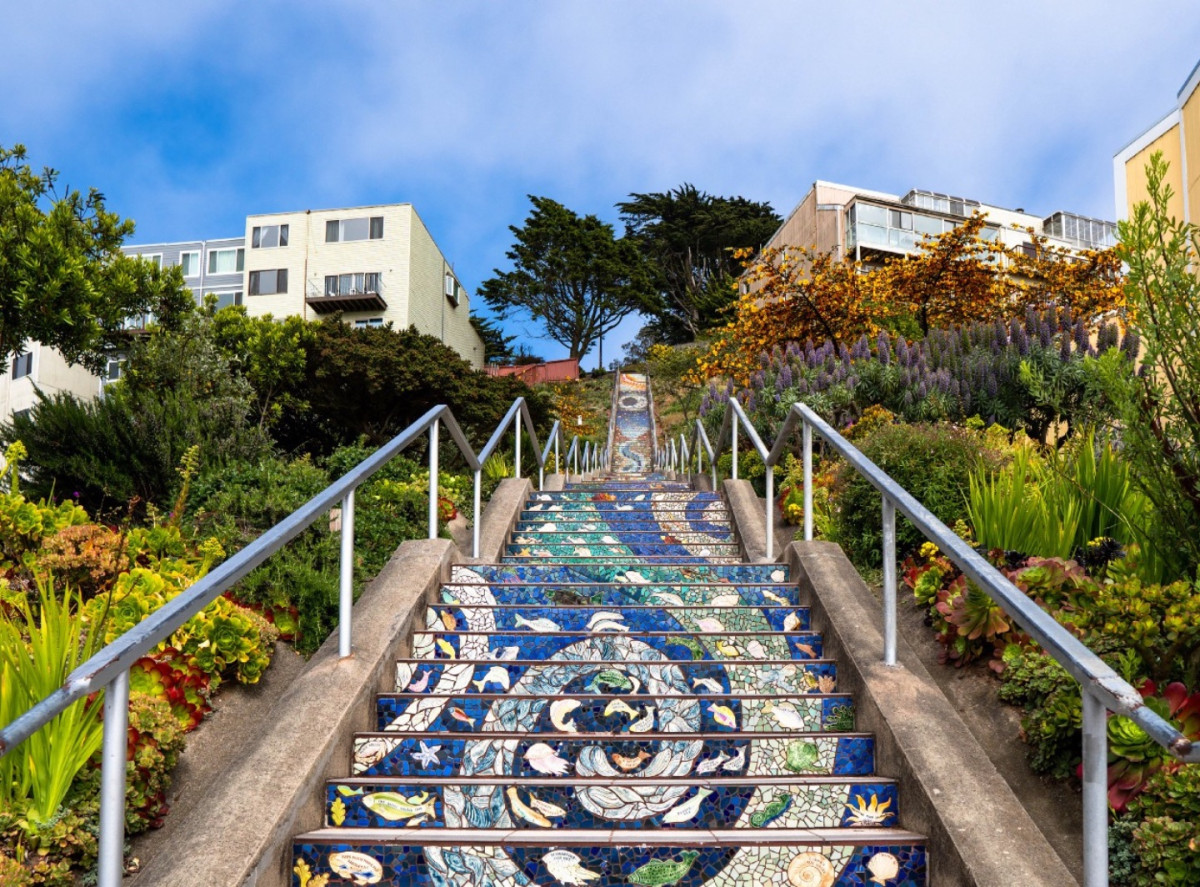 SF Stairway Month im Oktober: Treppenstufen als Kunstwerke