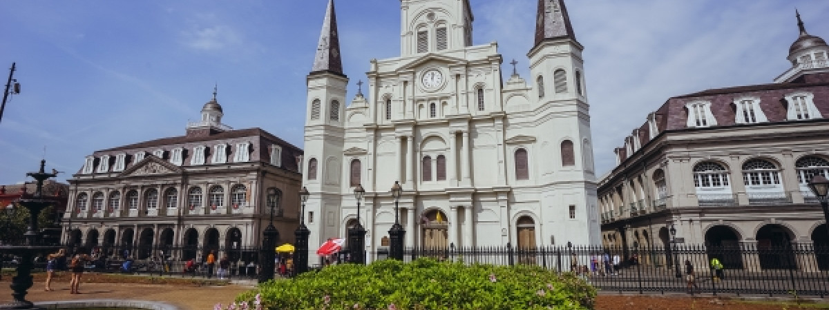 Jackson Square Cathedral.