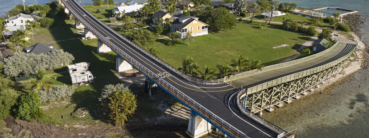 Die wiedereröffnete Old Seven Mile Bridge und Pigeon Key