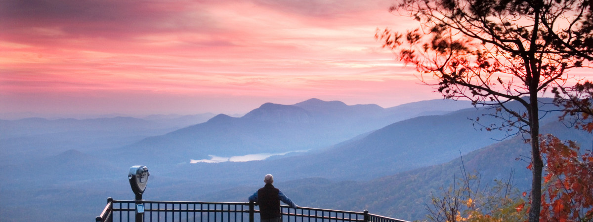 Caesars Head State Park in der Upcountry Region von South Carolina