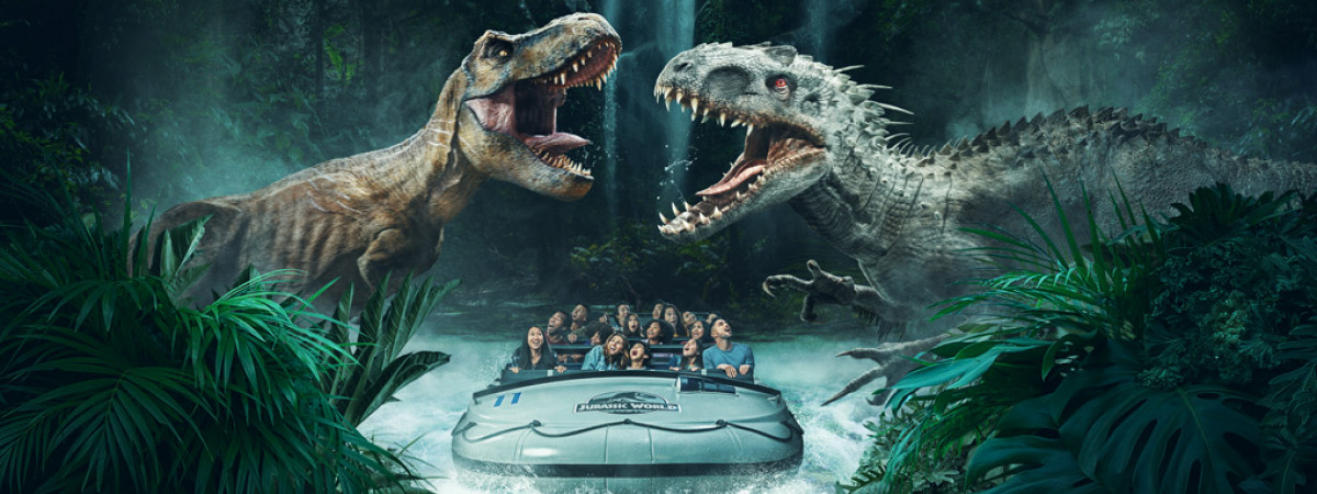 Jurassic World - The Ride in den Universal Studios Hollywood