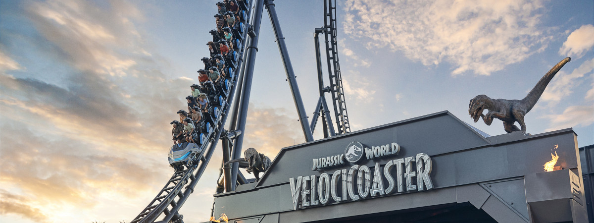 Jurassic World VelociCoaster im Universal's Islands of Adventure (Universal Orlando Resort)