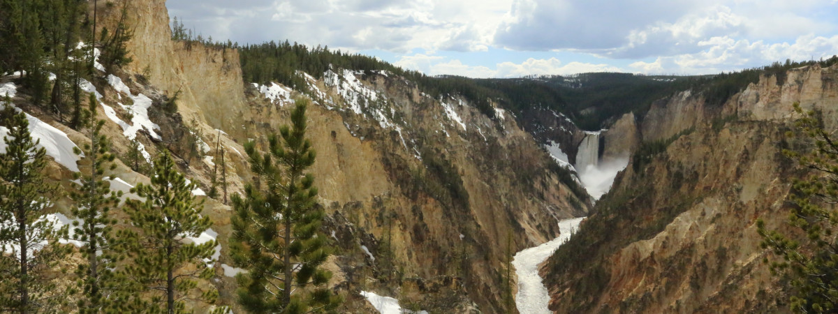 Lower Falls of the Yellowstone River at Yellowstone National Park