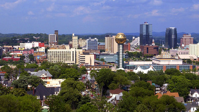 Die Skyline von Knoxville  – provided by Tennessee Tourism