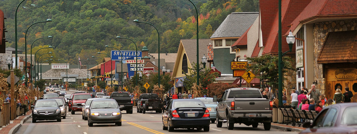 Der Parkway in Gatlinburg