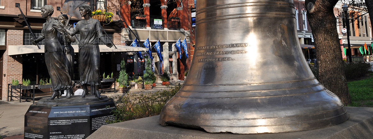 Das Tennessee Woman Sufferage Memorial in Knoxville