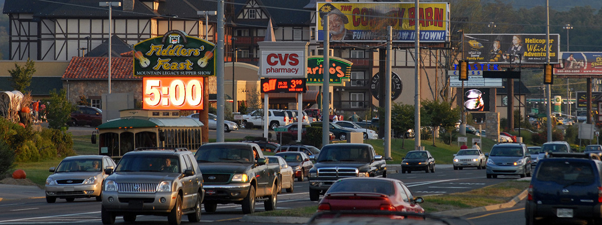 Der Parkway von Pigeon Forge