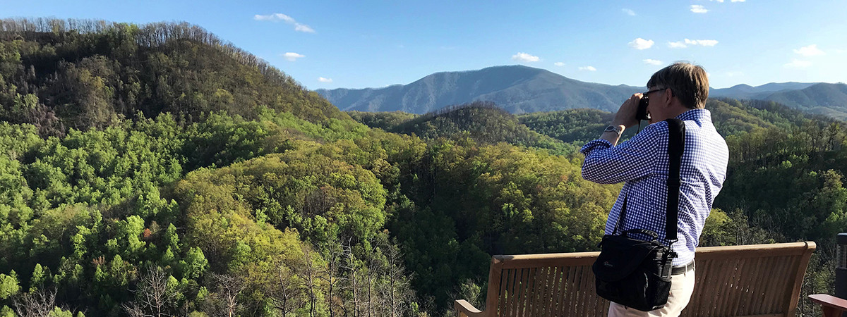 Blick von Anakeesta auf die Smoky Mountains