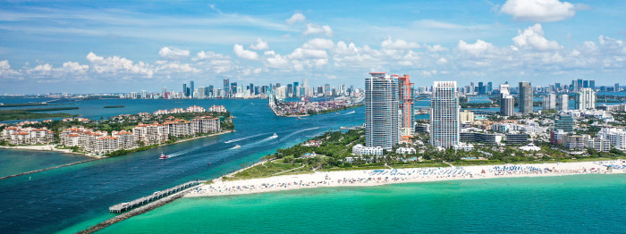 PortMiami Panorama  – provided by Greater Miami and the Beaches