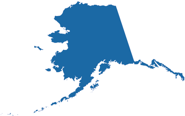 Alaska auf der Karte