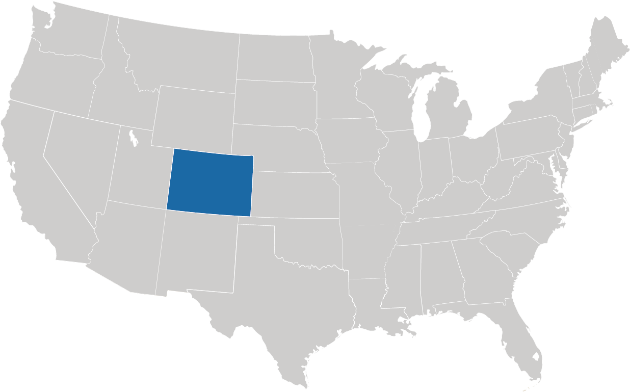 Colorado - Herz der Rocky Mountains auf der Karte