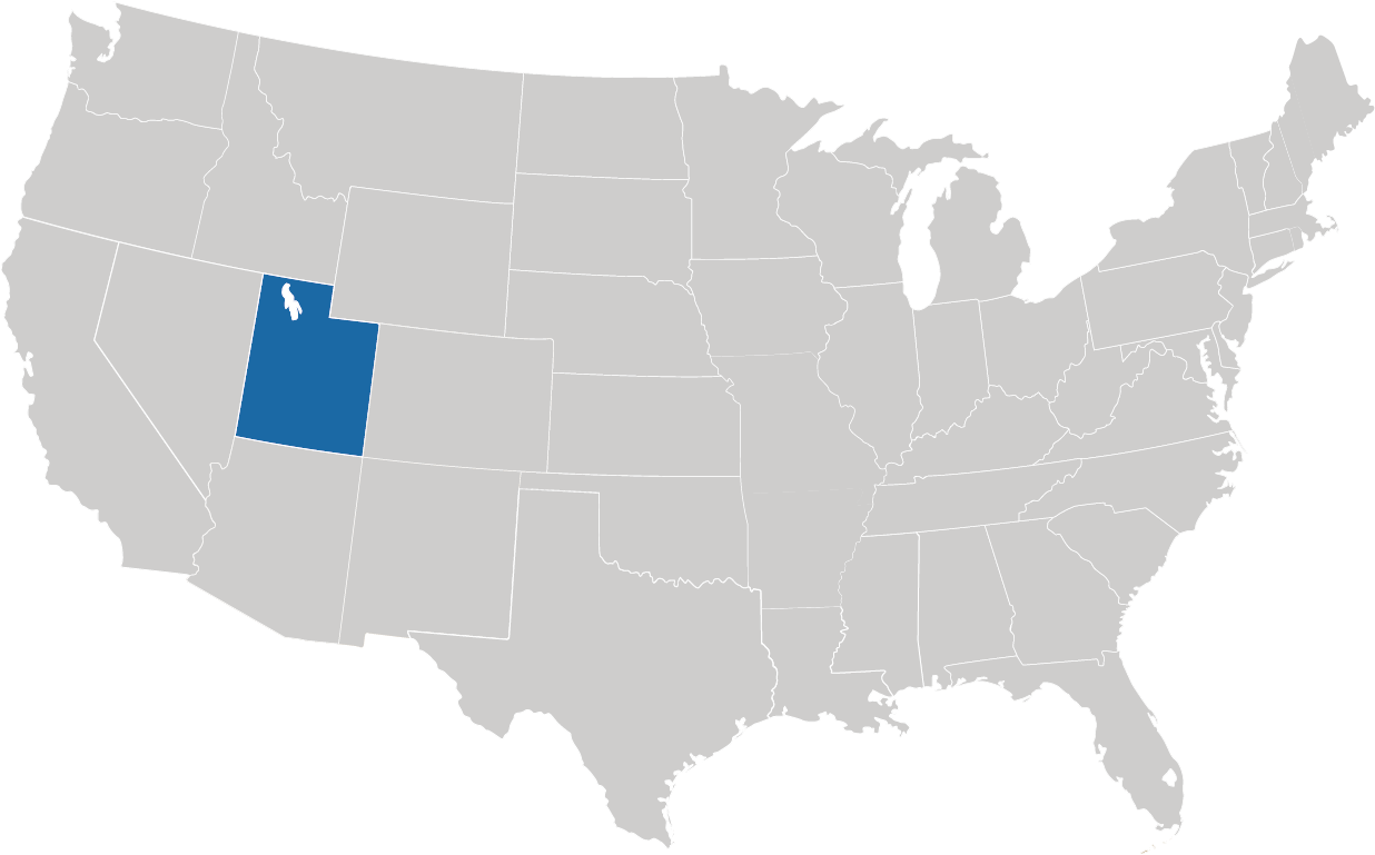 Utah auf der Karte